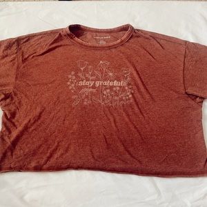 boxy cropped t shirt